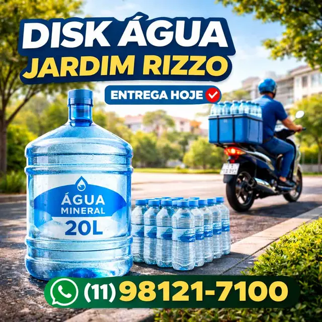 Disk Água Mineral Jardim Rizzo São Paulo — Galão 20L entrega rápida
