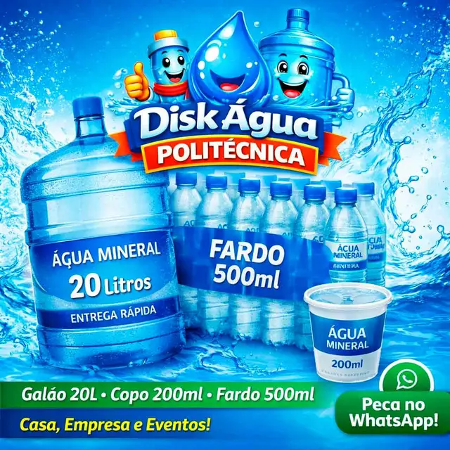 Disk Água Mineral Vila Indiana São Paulo — Galão 20L entrega rápida