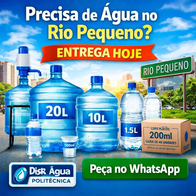 Disk Água Mineral Rio Pequeno São Paulo — Galão 20L entrega rápida