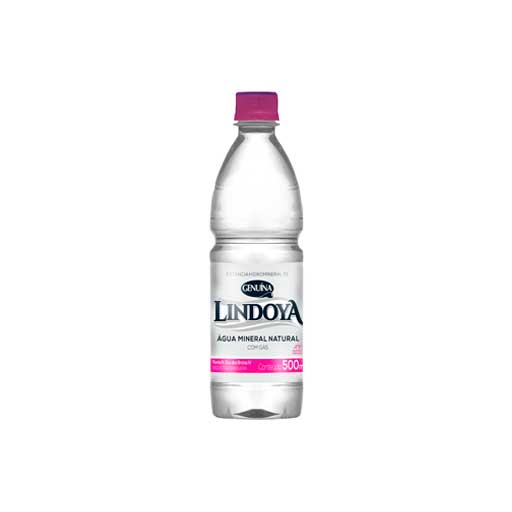 Garrafa água mineral Lindoia 500ml com gás — Disk Água Butantã Rio Pequeno SP